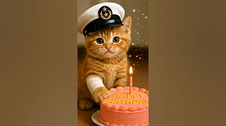 #animalintelligence #cat #o #cute #aiandcats #aicats #funny #kitten #cake #happybirthday