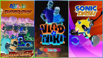 Oddbods Turbo Run -vs- Vlad & Niki Run -vs- Sonic Dash | Android Gameplay Walkthrough | Gamerz Toper