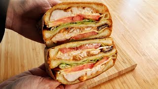 Wanpaku upgrade! Grill Chicken Wanpaku Sandwich bersama Sos Homemade | basickeli