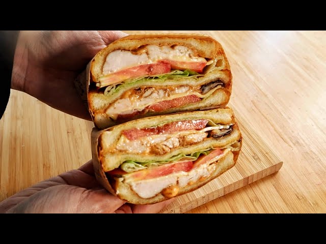 Wanpaku upgrade! Grill Chicken Wanpaku Sandwich bersama Sos Homemade | basickeli class=