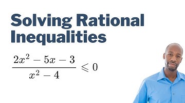 Solving Rational Inequalities (Algebra 2)