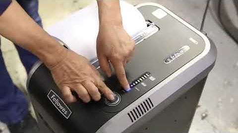 Fellowes 79Ci & 99Ci Shredders - How to Calibrate the Sheet Capacity
