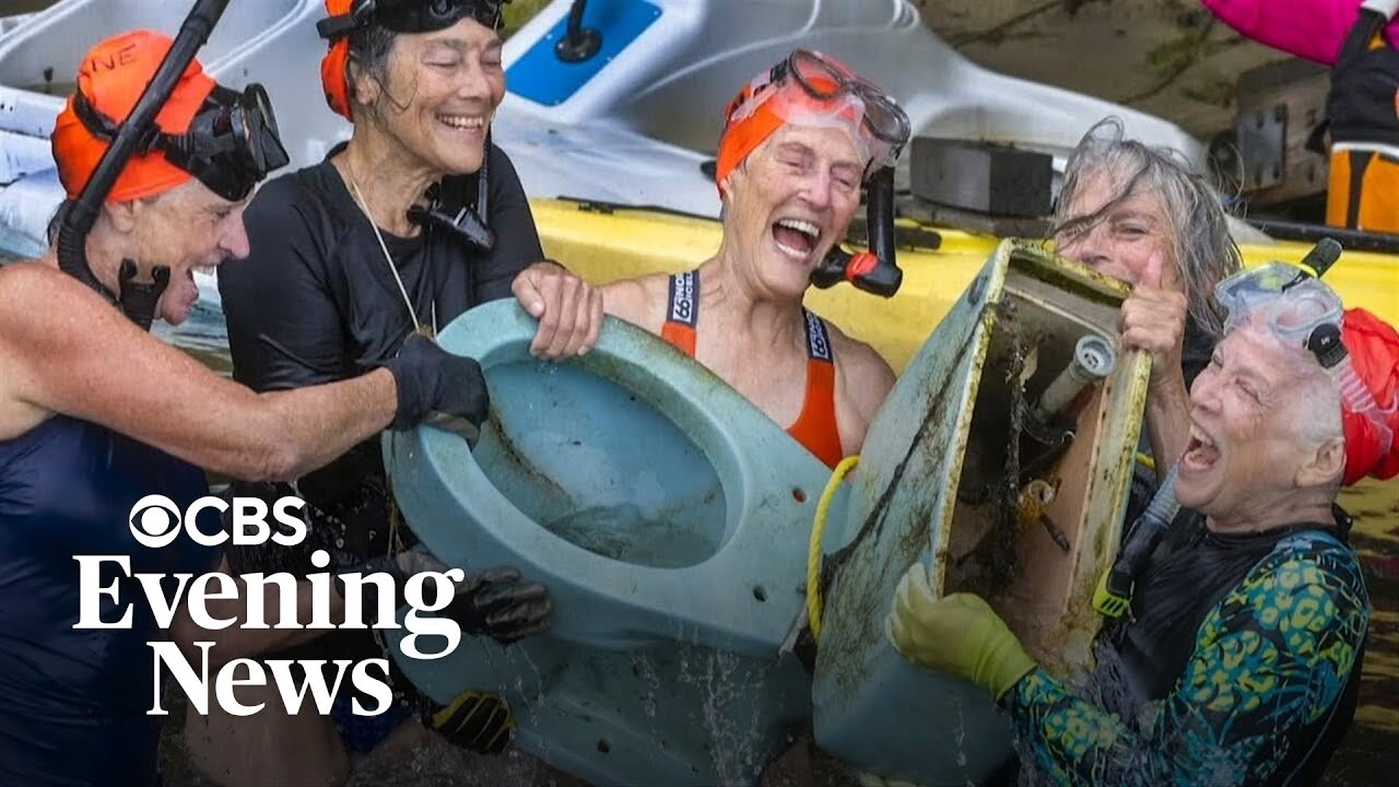 These senior women love cleaning trash from ponds on Cape Cod - YouTube
