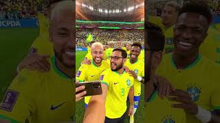 Brazil National Team Selfie 😱 | Epic FIFA World Cup Celebration | Football Fans Must Watch! 🇧🇷⚽