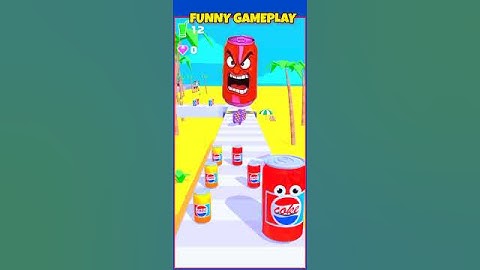 Juice Run 🎯🎯 Yellow vs Red vs Green Juice Can🎯#shorts #games #mobilegame #part- 2512