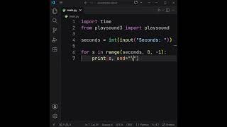 Build a countdown alarm using Python!              #Python #programming #coding