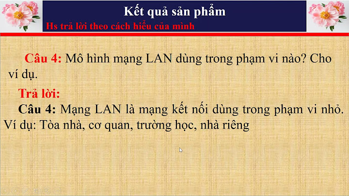 Ví dụ lợi ích của mạng máy tính