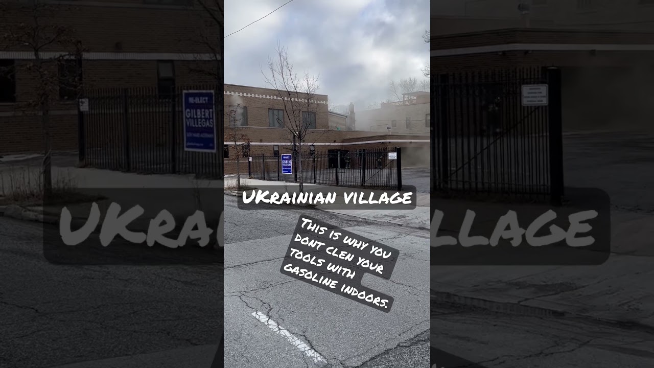 Fire in Ukrainian Village 