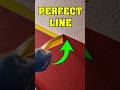 PERFECT LINES WITH THIS HACK! #diy #painter #straight_line