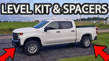 Leveling Kit Install and Wheel Spacers on a New Silverado