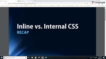 Inline vs. Internal CSS