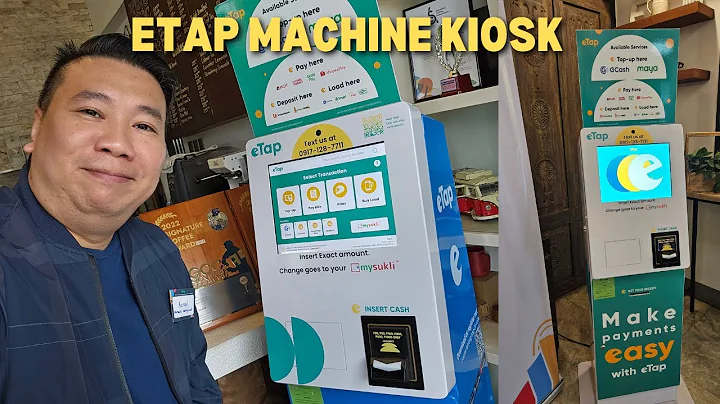 ETAP MACHINE KIOSK - TURN PESOS BILL TO EWALLET FUNDS OR PAY BILLS