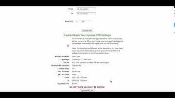 Prosper202 Tutorial: Updating Subids (For conversions and reversals) and CPC Data