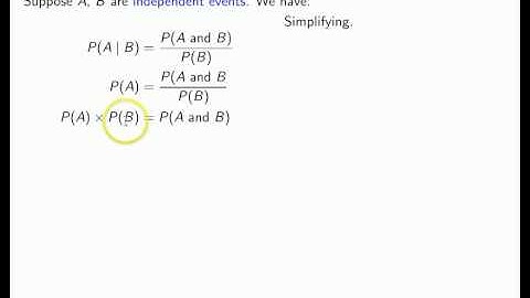Probability and Statistics 030 Bayes Theorem Version 2