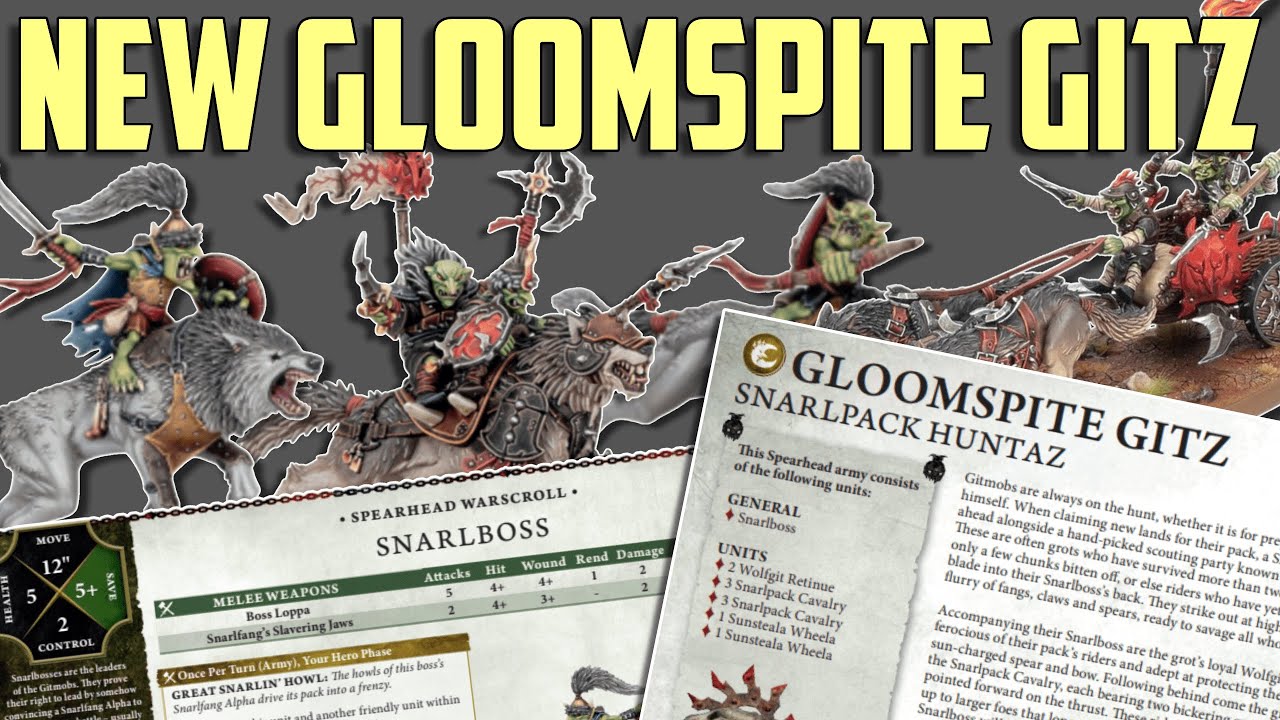 New Gloomspite Gitz Spearhead - The Snarlpack Huntaz