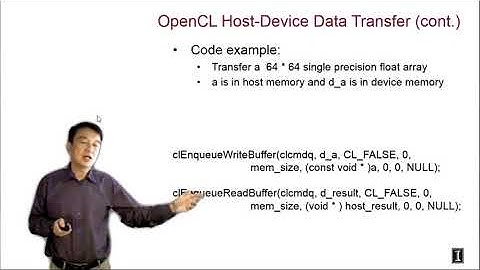 Heterogeneous Parallel Programming 7.4 - Related Programming Models   OpenCL Host Code Cont