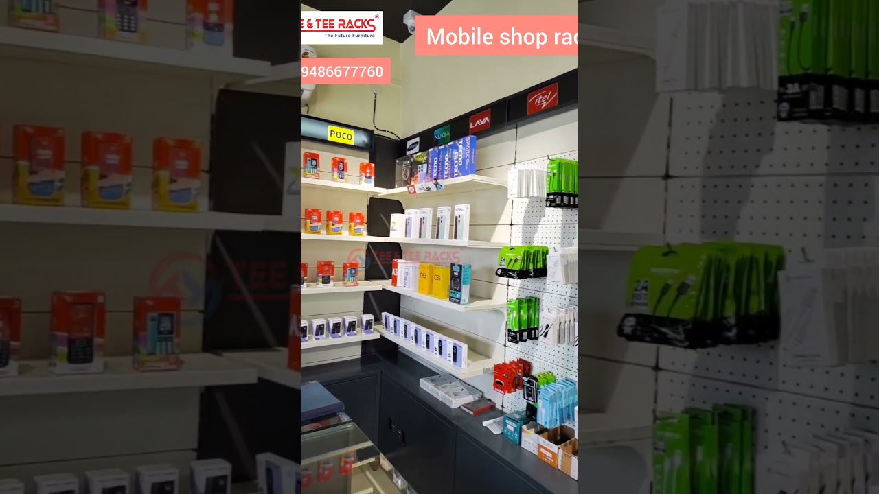 Mobile shop rack | Wall rack | Pegboard hook rack | store rack | racks for shop | mobile accessories