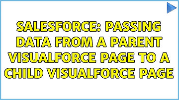 Salesforce: Passing data from a parent visualforce page to a child visualforce page