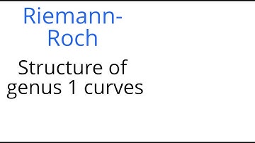 Riemann Roch: structure of genus 1 curves