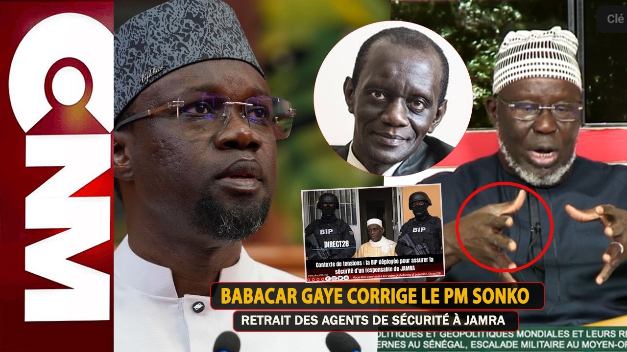 Retrait des agents de sécurité à Jamra : Babacar Gaye corrige le PM Sonko « il ne lui appartient…. »