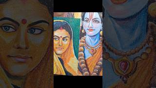 Ram ,Sita with Hanuman in one frame #art #drawing#painting#shorts#shortsfeed@RupankarBiswas-79