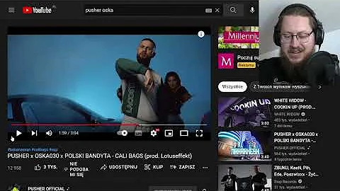 Pusher x Oska030 x Polski Bandyta "Cali Bags" | Reakcja NA ŻYWO 🔴