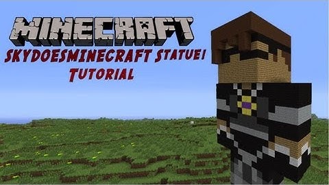 Minecraft Tutorial: SkyDoesMinecraft Statue