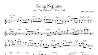 Dexter Gordon - Kong Neptune Solo Transcription