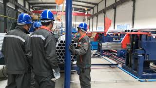 Steel pipe bundling machine, galvanized steel stacking and packing