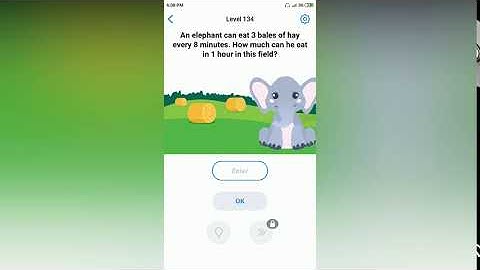 Easy Game - Elephant eating bales of hay - Level 134 solution