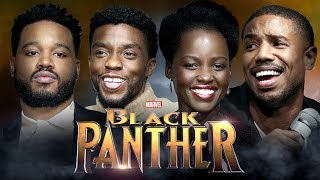 INTERVIEW BLACK PANTHER w/ Chadwick Boseman, Lupita Nyong'o, Michael B. Jordan & Ryan Coogler
