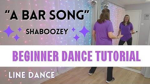 "A BAR SONG" LINE DANCE | Shaboozey | BEGINNER DANCE TUTORIAL | Step-by Step & Back-view!