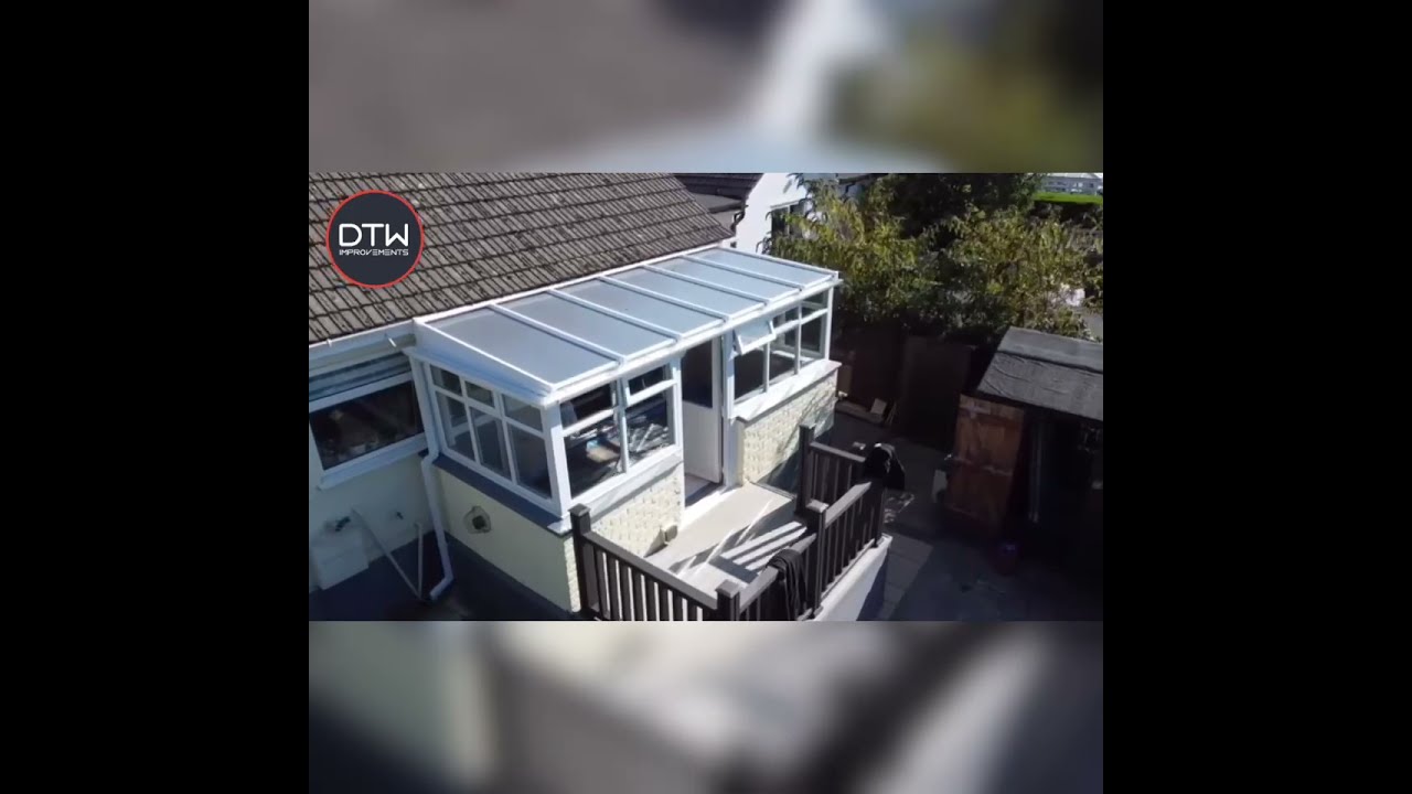 New conservatory roof with internal roof insulation expertly installed by DTW Improvements