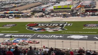 Start of the 2026 NASCAR Truck Series race at Texas from the stands
