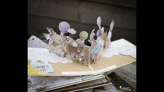 Sweet Little Blessing- Baby Album| Gender Neutral Baby Album | Scrapbook album |Pop-Up Album