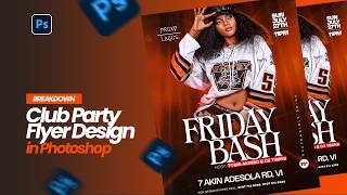 Club Party Flyer Design in Photoshop Photoshop Tutorial