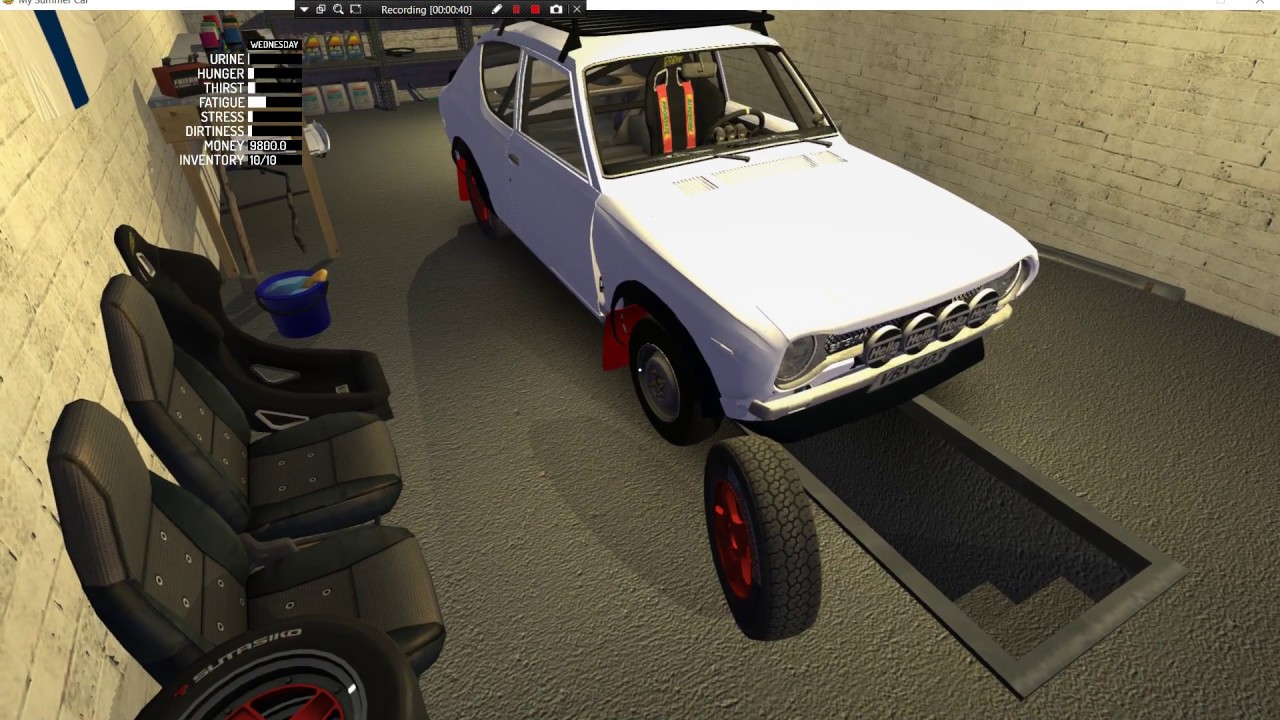 My Summer Car Changing a tire YouTube