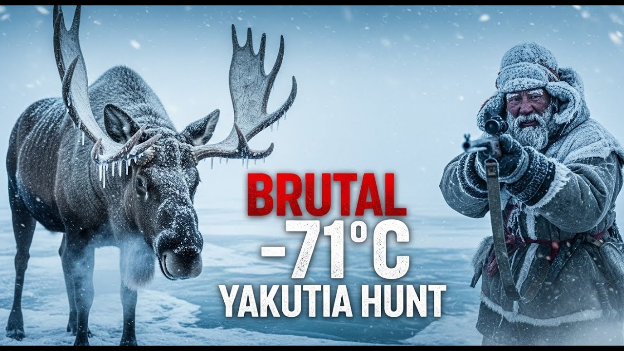 72 Hours in BRUTAL -71°C Yakutia: Hunting a 900kg Moose in Earth’s Coldest Hell