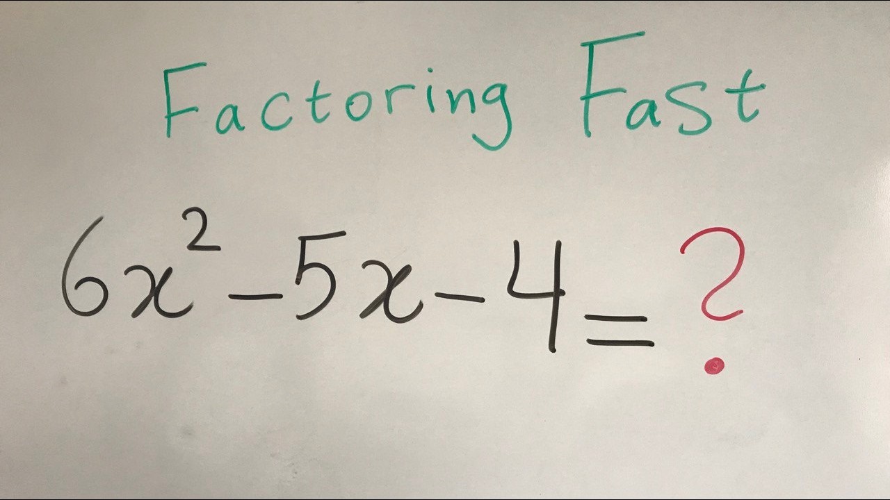 Factoring Trinomials Trick Which You Never Learned in School.