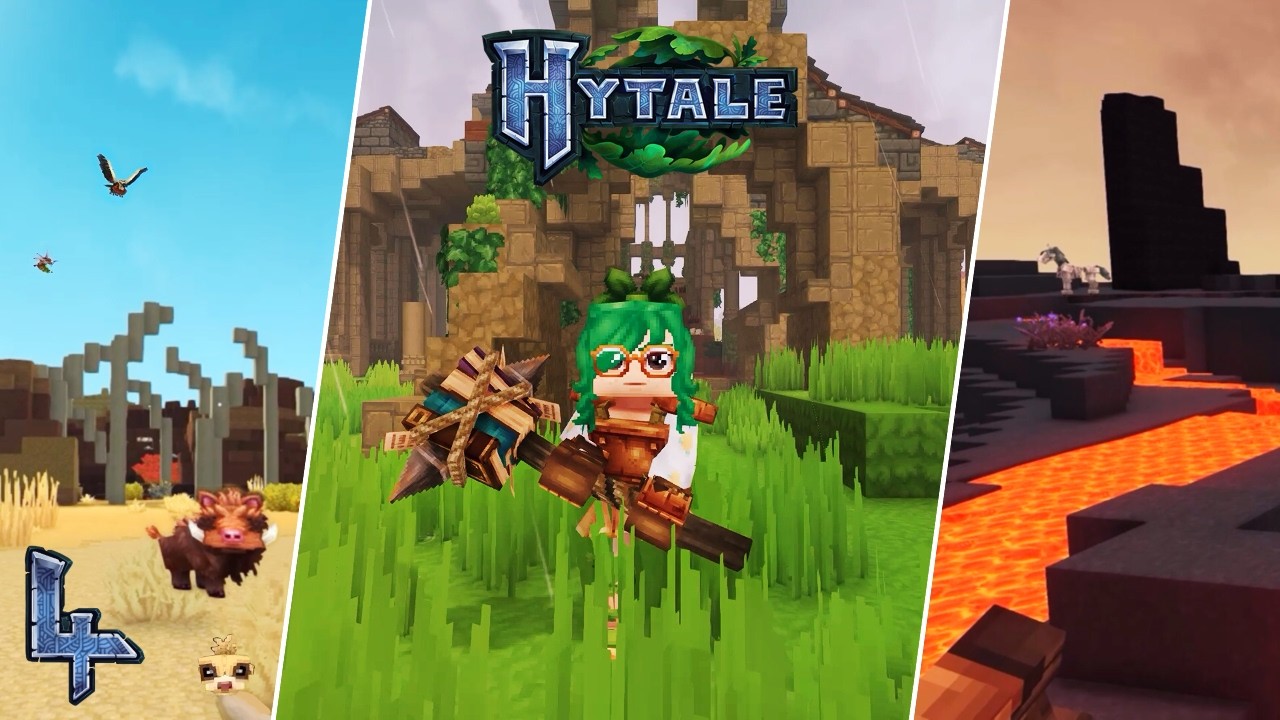 Exploring my BEAUTIFUL Hytale world!
