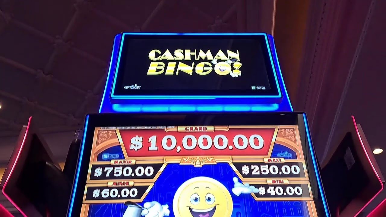 Cashman Bingo slot machine bonus win YouTube