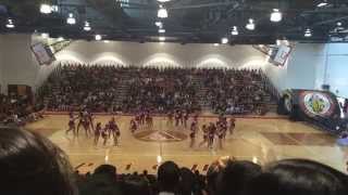 Arcadia High School Homecoming Assembly 2014 - Varsity Cheer