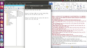 Tạo tài khoản người dùng và nhóm windows 2012R