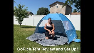 GoRich Beach Tent Review!
