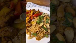 فراخ فاهيتا مع فريك-freekeh with chicken fajitas shorts