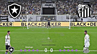 BOTAFOGO VS SANTOS FC FULL PENALTY SHOOTOUT | BOT VS SAN HIGHLIGHTS
