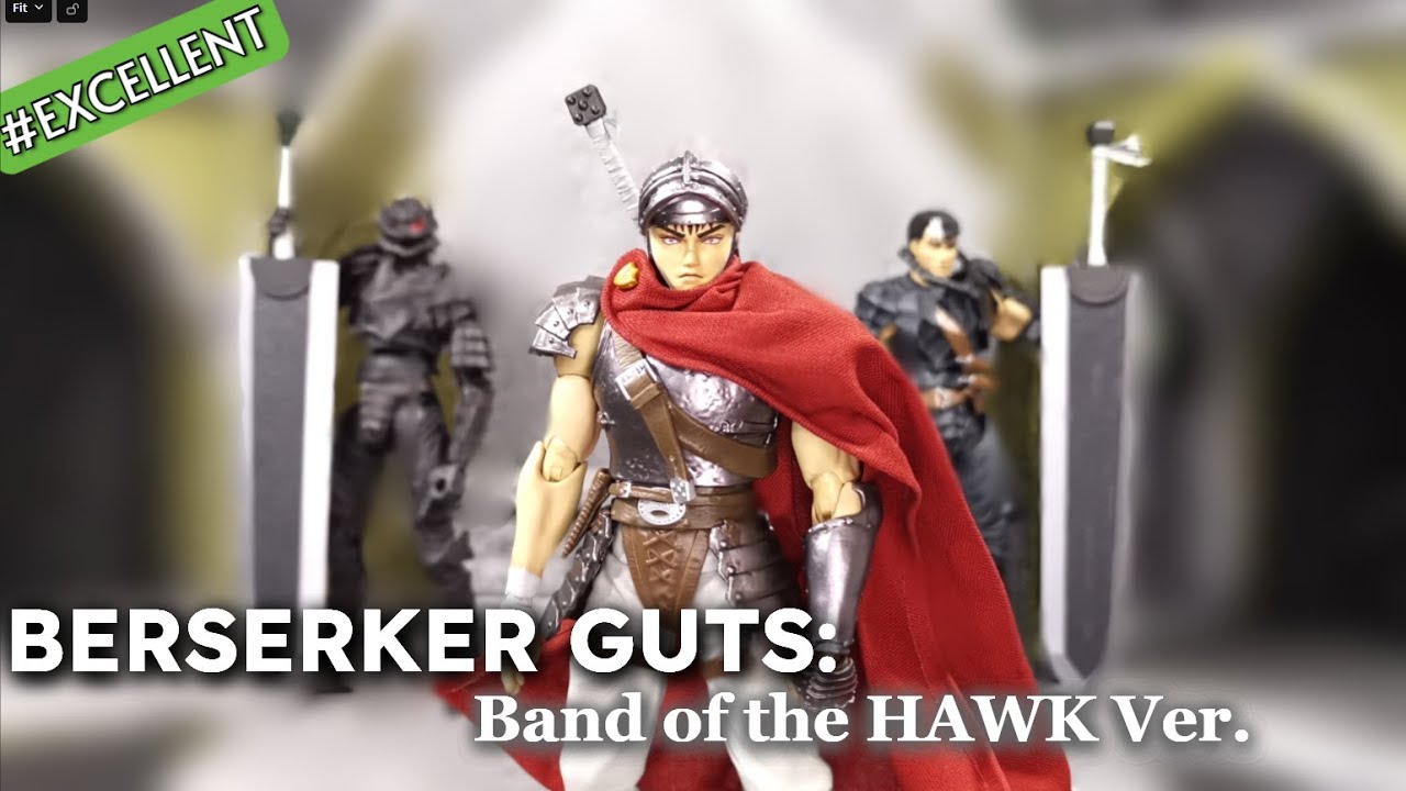 S.H. Figuarts Guts Band of the Hawk 1/12 action figure Unboxing