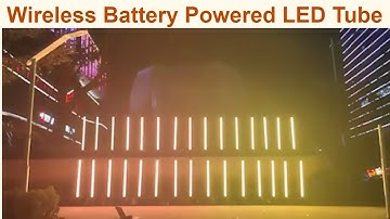Wireless Battery Powered LED Pixel Tube with Wireless DMX and APP Controlled