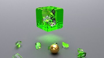 Blender 2.79b FM(Fracture Modifier) Branch - Rendered Glass-Cube Smash