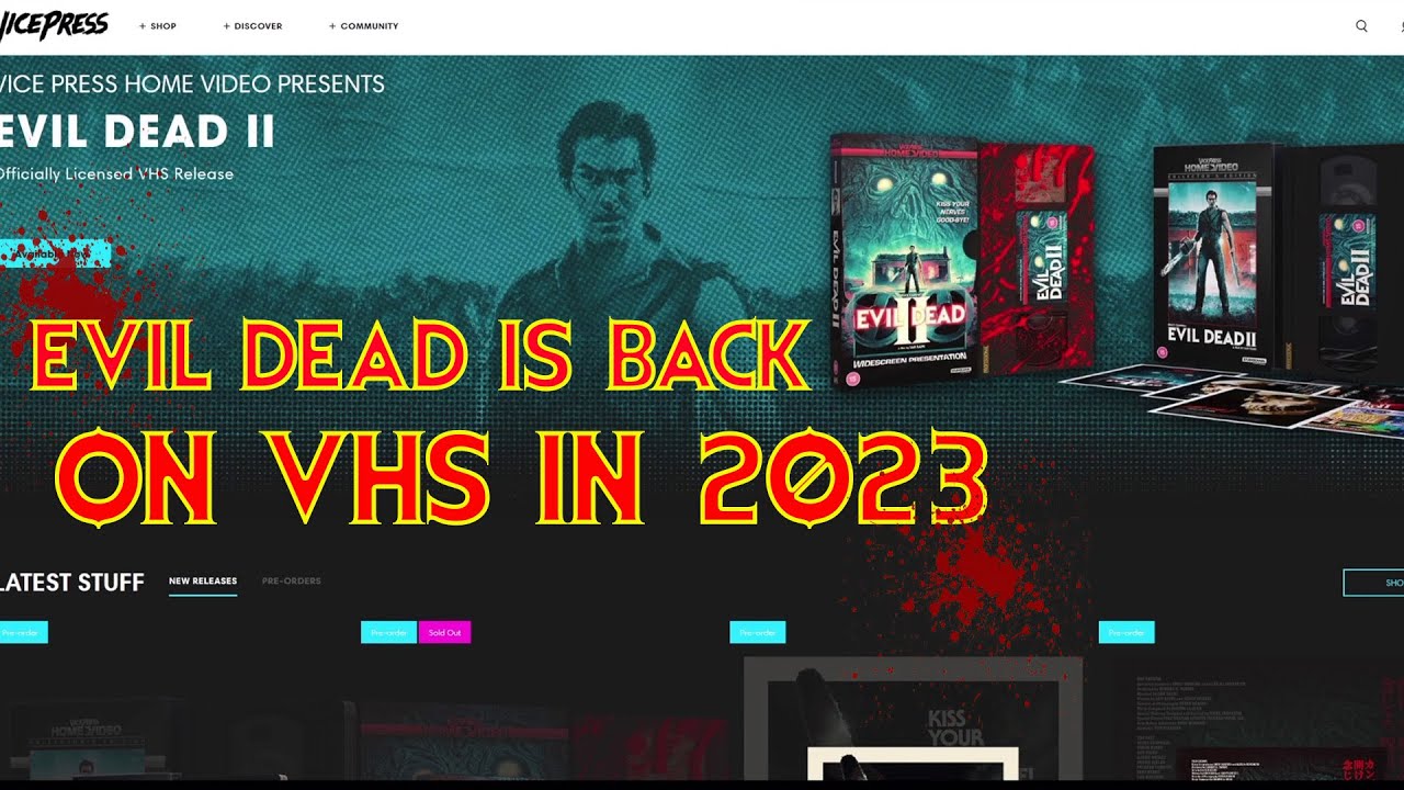 Evil Dead 2' Rises From the Grave With Groovy New VHS Release